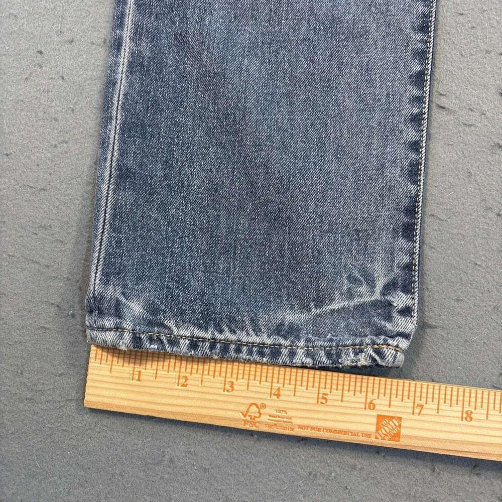 Polo Ralph Lauren Jeans Men 26x30  BLUE Relaxed Straight Patches Distressed NWT